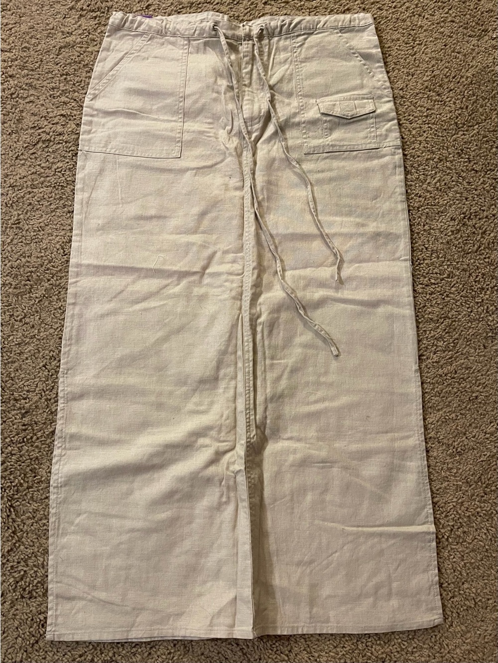 Jypsey Jeans Drawstring Skirt - Cream Natural.Super Cute. NWT